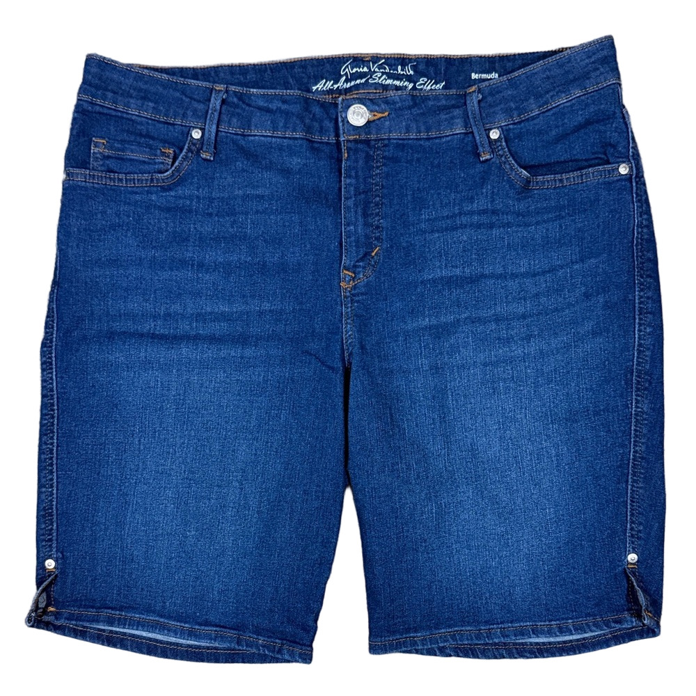 Gloria Vanderbilt Blue Denim Bermuda Shorts SKU0982